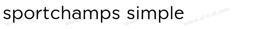 sportchamps simple字体转换